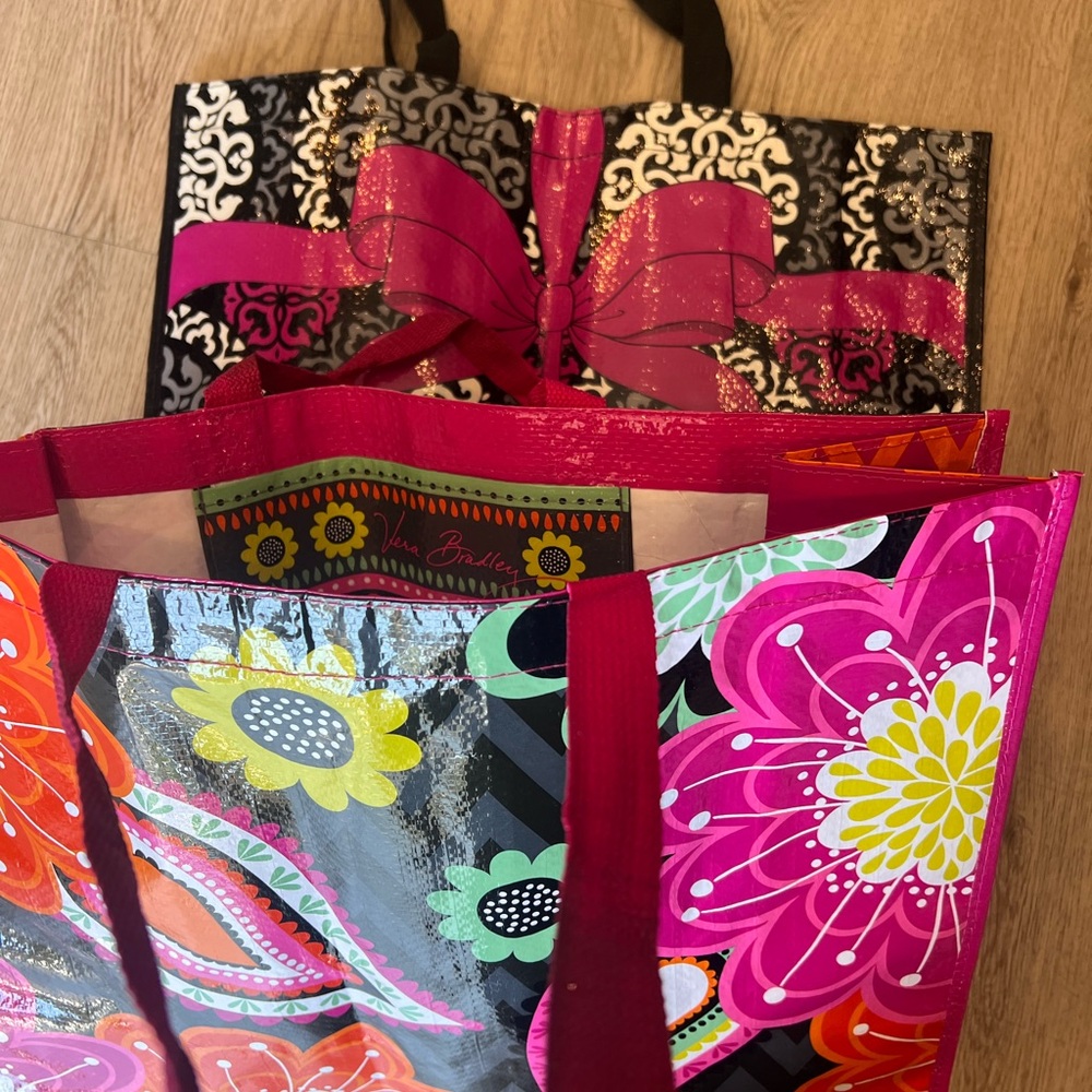 Vera Bradley Pink and Black Floral Totes